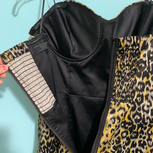 Guess Leopard Print Form Fitted Dress - Picture 7 of 11